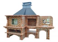 Ref. 332 - 338 cm x 69 cm y 125 cm x 274 cm, LxAxA | Parrilla 60 cm x 40 cm, LxA